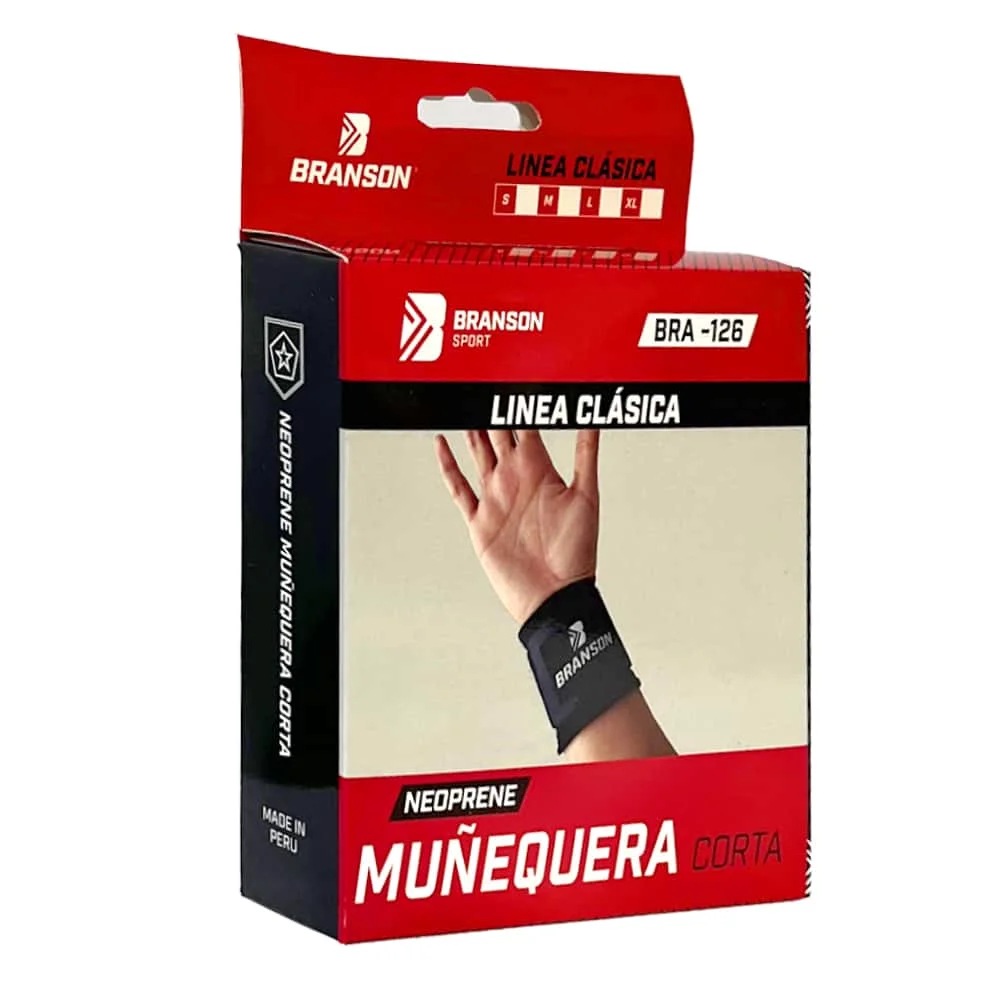 Branson muñequera corta Cod 126 — Ortopedia Yi Lima
